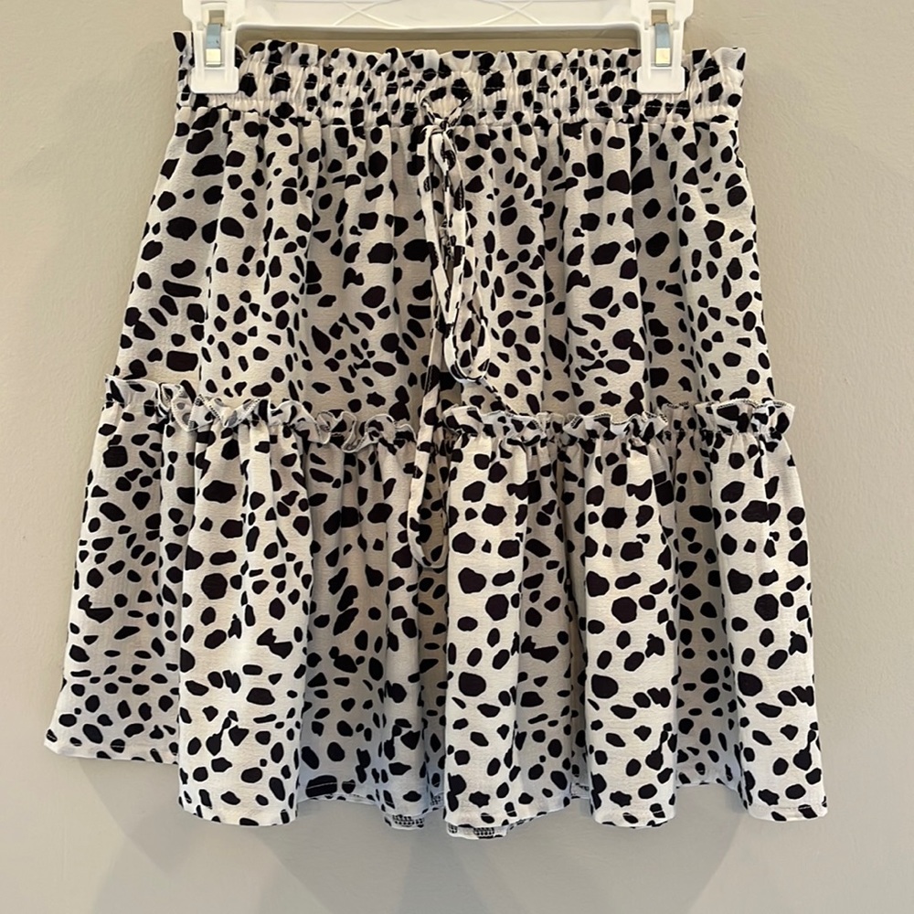 Cow print skirt